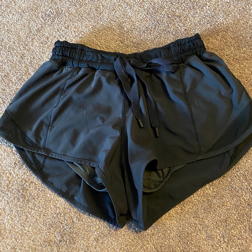 Black lululemon shorts ON HOLD